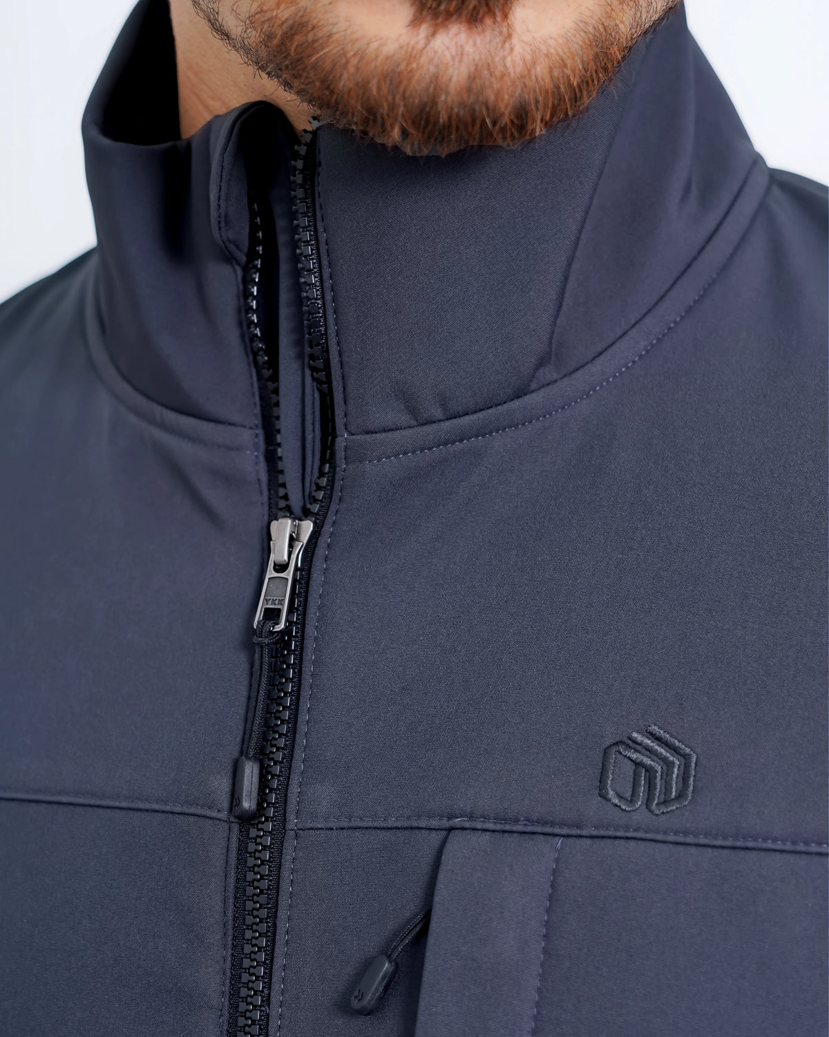 Men’s High Neck Jacket – Ash