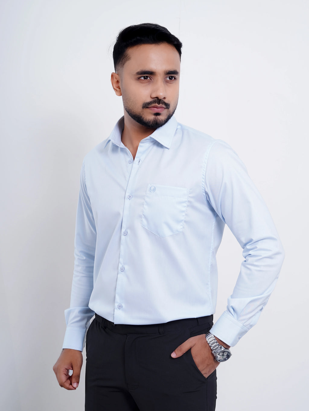 Sky Blue Formal Shirt Full