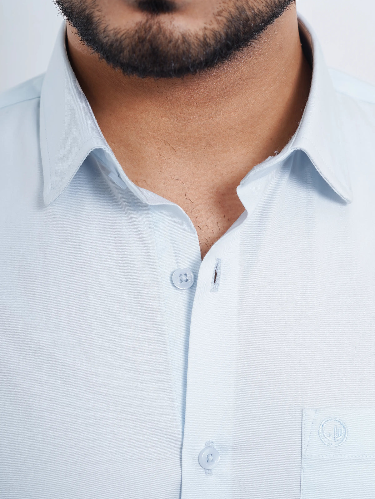 Light Sky Blue Formal Shirt Full