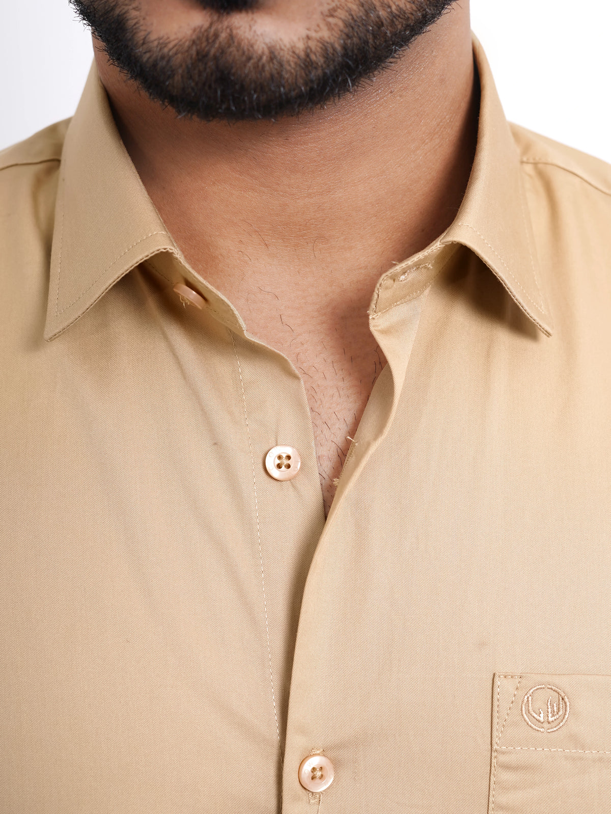Beige Formal Shirt Full